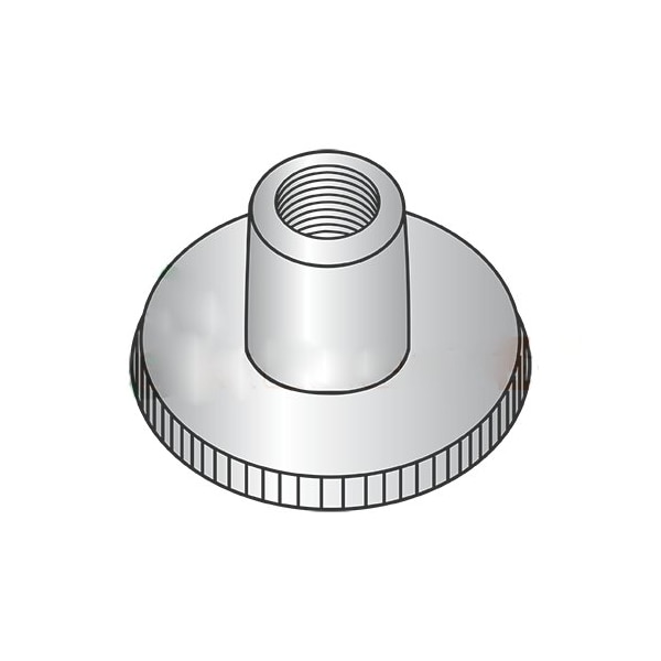 Newport Fasteners M4-0.7 Knurled Thumb Nuts/High Type/18-8 Stainless Steel , 500PK 718762 - main